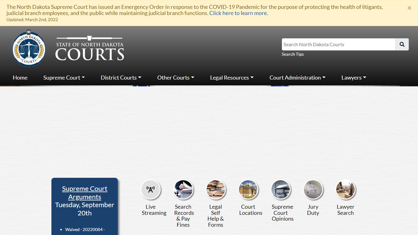 SEALING CRIMINAL RECORDS (NDCC Ch. 12-60.1) - North Dakota Supreme Court